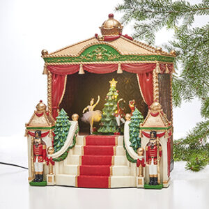 Teater med bev., musik&LED lys (220V) - 34X30CM