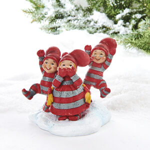 Pobra babynissex3 i sneen, poly. - 10CM