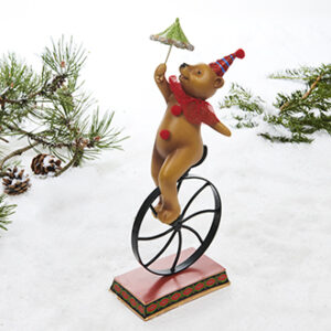 Cirkus bjørn på hjul, poly. - 37CM