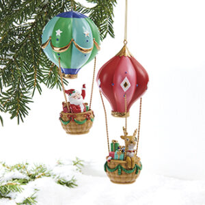 Luftballon med figur, poly., med snor til ophæng - 17CM, 2 ASS.