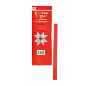 Stjernestrimler, 15mm, røde - 80/POS