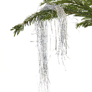Lamettastrimler á 50cm x1mm, sølv - 500/POS