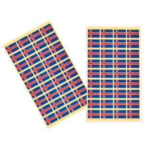 Klæbeflag, islandske, 1,4x2cm - 16CM, 72/POS