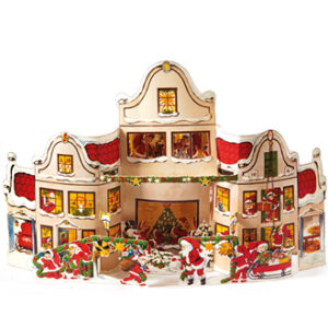 Julekalender, saml-selv, hus, 3D - 46X76CM, 1/POS