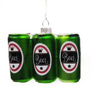 Sixpack, glas, med snor - 8CM