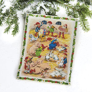 Papir stickers, Vilhelm Hansen, julebal - 26X21CM, 1/POS