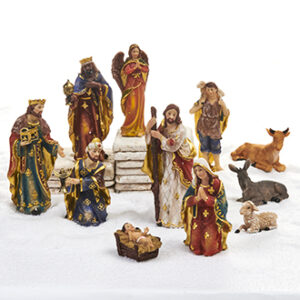 Figurer, religiøse, poly., 3-14cm - 11/SÆT