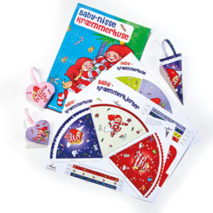 Kræmmerhus-ark, med Pobra babynisser - 35X25CM, 4/POS