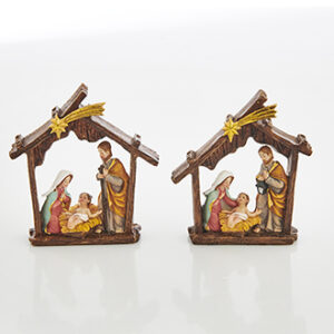 Religiøs dekoration, poly. - 10CM, 2 ASS.