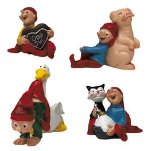 Bramming nisse, poly. - 6CM, 4 ASS.