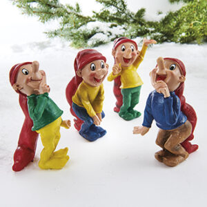 Bramming nisse, poly., Old Time - 10CM, 4 ASS.