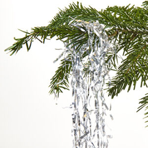 Reflexlametta, sølv, 42gr, L:40 CM B:2,5mm -