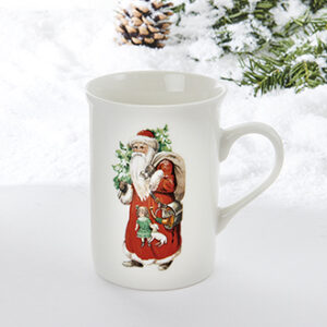 Krus, porcelæn, Pobra Julemand - 10CM