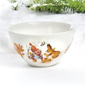 Skål, porcelæn, Vilhelm Hansen - 7X13CM