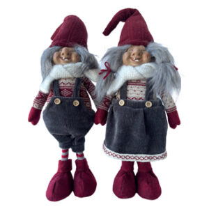 Nisse, pige/dreng, stof - 51CM, 2 ASS.