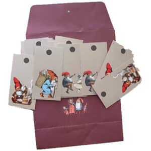 Manilla gavemærker, 4x8 cm, 20/pos