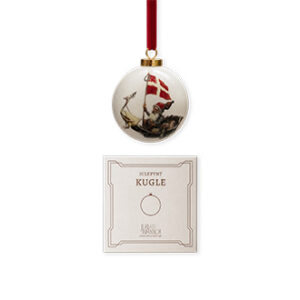 Porcelæns kugle, hvid, 8 cm 1/ÆSK