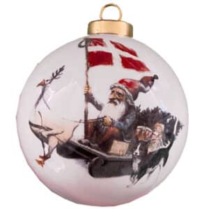 Porcelæns kugle, hvid, 8 cm 1/ÆSK