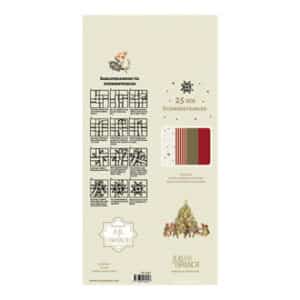 Stjernestrimler. 25mmx86cm 4. Ass. farver 60-pos.