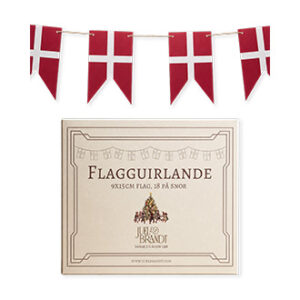 Flagguirlande, 150gr, 18 flag på snor 9x15 cm 1/Pos