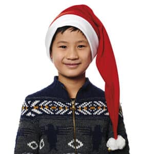 Nissehue, filt, m/2 pomponer+klokker, ø:57cm