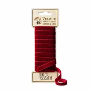 Velourbånd 10mmX10m bordeaux