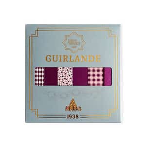 Guirlandestrimler, papir, lilla, 25mmx150mm, 6 ASS. 60/POS